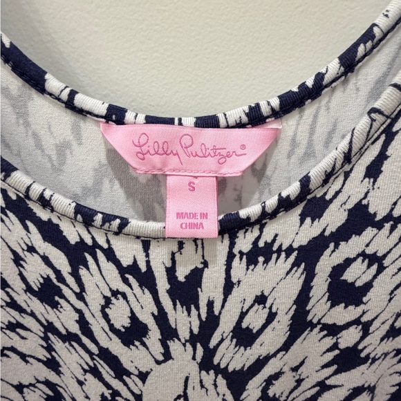 Lilly Pulitzer Navy and White Patterned Romper - Picture 4 of 5